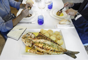 Restaurante para comer buen pescado asado o a la brasa en Santurtzi cerca de Zierbena
